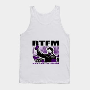 RTFM Mao Little Red (purple) Book Tank Top